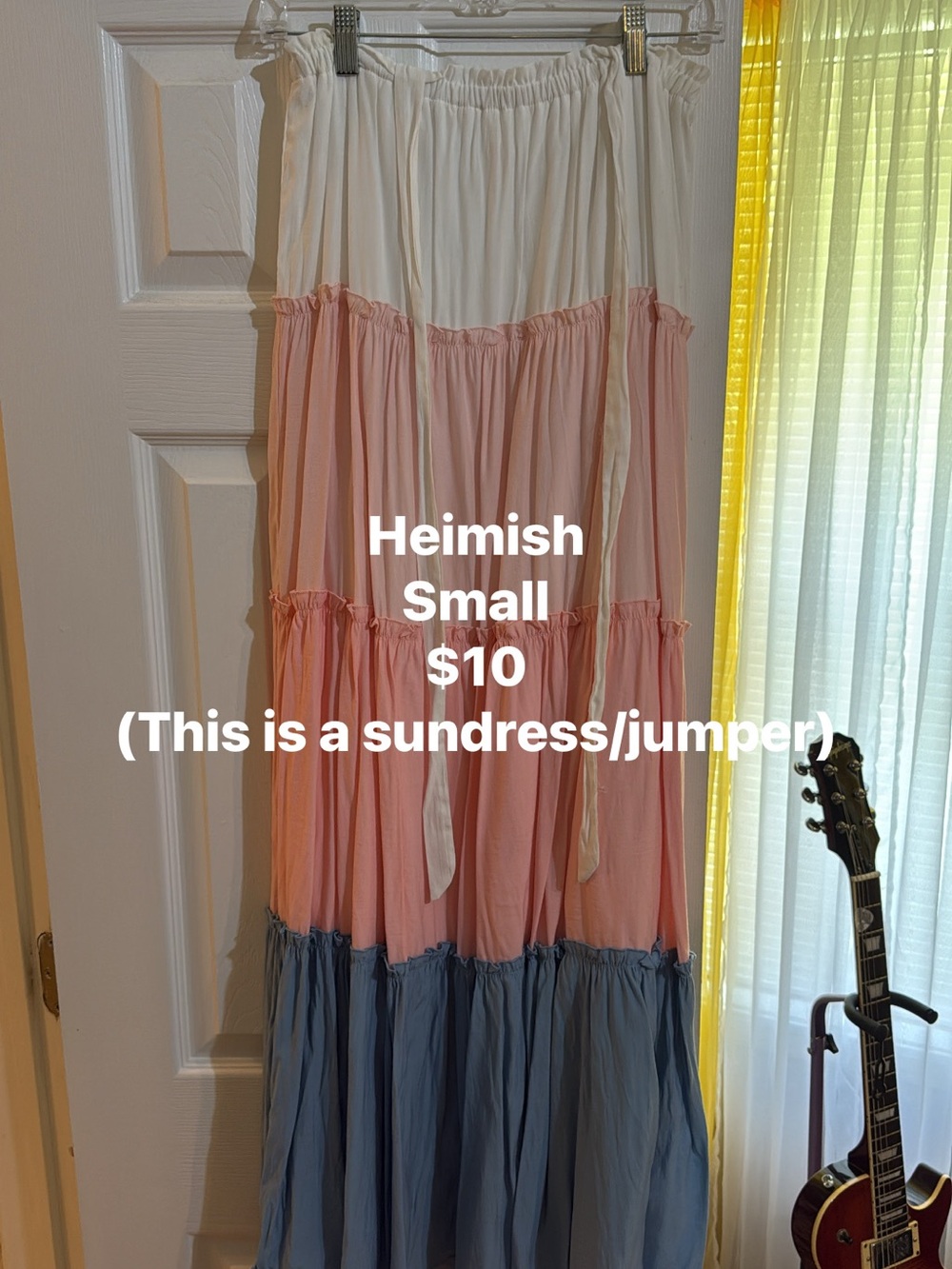 Heimish Colorblock Maxi Sundress - Pink, White & Blue